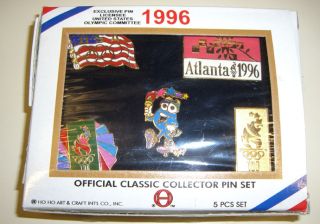 Atlanta 1996 Olympic Classic Collector 5 Pin Set Izzy