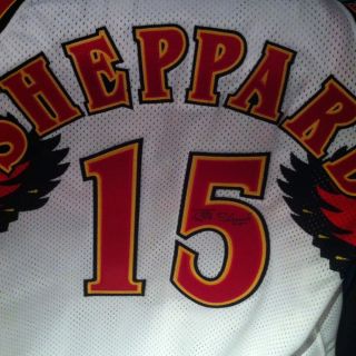 Jeff Sheppard Kentucky Atlanta Hawks Signed Game Used Jersey RARE