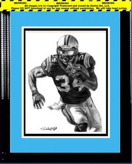 DeAngelo Williams Lithograph Poster in Panthers Jersey