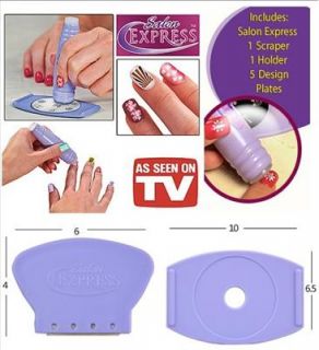   Designs DIY Professional Nail Art Stamping Kit Finger Stencil Salon
