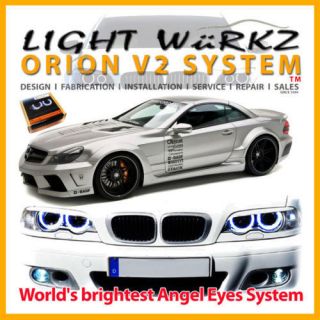 AUDI A6 S6 RS6 headlights ANGEL EYES demon eyes halo LED DRL HID 