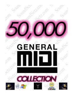 50 000 GENERAL MIDI Karaoke Sound Samples Library EXS24 KONTAKT AKAI 