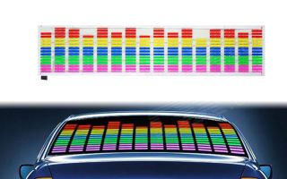 Car Equalizer Rear View Window Sticker Sound Activated
