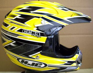   Motocross Off Road Helmet CLX4 LOGIC MC3 Yellow Black White Size XXL