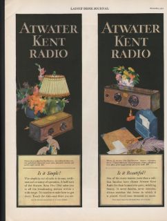 1927 Atwater Kent Radio Tone Deco Music Dance Song Receiver Model 35 