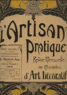 Original Artisan Pratique Feb 1921 Art Deco Crafts