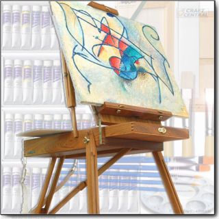New French Oil Painting Easel Large Art Supplies Set