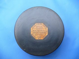 1942 50 Official Art Ross National Hockey League Puck