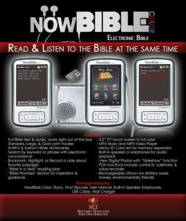 NLT NowBible Audio Visual Electronic Now Bible New WOW