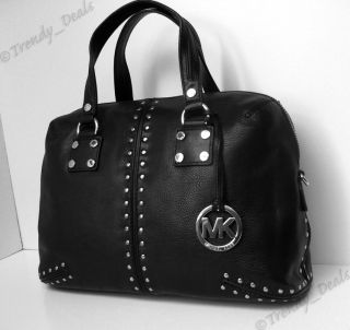 NWT Michael Kors Astor Large Leather Satchel Tote Handbag Bag w/Strap 
