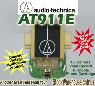 Audio Technica 911E Magnetic Phono Cartridge Vintage Colctble 4 Vinyl 