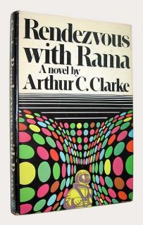Rendezvous with Rama Arthur C Clarke Science Fiction Classic HC DJ BCE 