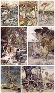 Arthur Rackham Over 560 Illustrations 38 Antique Books on DVD