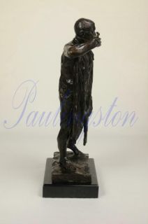 Auguste Rodin Bronze Statue J Wiessant Burghers Calais
