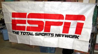 ESPN Total Sports Network 1990s Vintage Street Sign Banner Eight Feet 