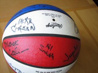 ABA Reunion Signed Basketball Signed by 23 Dr J Etc