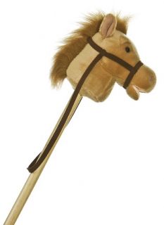 tan giddy pony stick horse 37 by aurora measurements 37 00 h x 10 00 l 