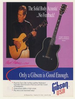 1993 Chet Atkins Gibson SST 6 String Guitar Photo Ad