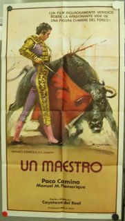 TD39 Un Maestro Paco Camino Bullfighting ORG Poster Spa