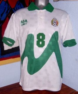 Mexico ABA Sport 1995 Garcia Aspe Away RARE Soccer Jersey