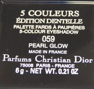 dior 5 colour iridescent eyeshadow 059 pearl glow