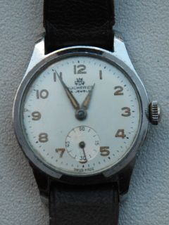 Vintage Mens Bucherer 17 Jewels Wristwatch Swiss Made