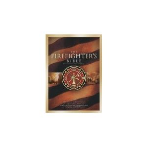 HCSB Firefighters Bible Burgundy Bonded Leather New