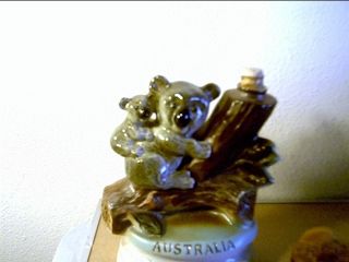 Jim Beam Collectible Decanter AUSTRALIA 1973 Koala Bears Empty Liquor 