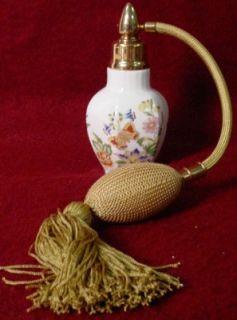 Aynsley China Cottage Garden pttrn Perfume Atomizer