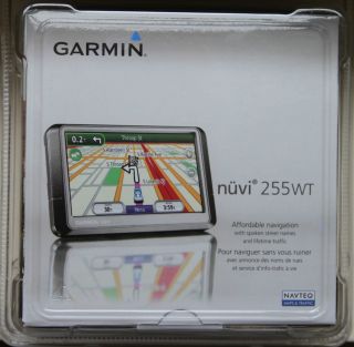 New Garmin Nuvi 255WT 4 3 inch Automotive GPS Navigator w Traffic US 