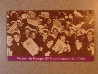1995 $5 MARSHALL ISLANDS VICTORY IN EUROPE COMMEMORATIVE COIN