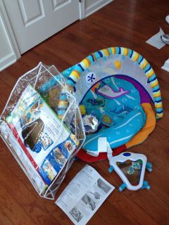 Baby Einstein discovering water activity gym, play mat, infant, tummy 