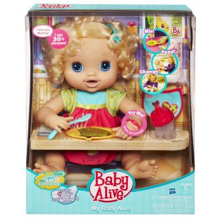 My Baby Alive Brand New in Box  Pees Poops Eats Doll Food 