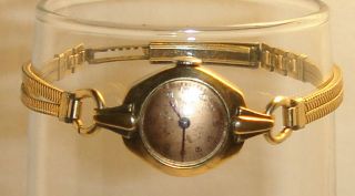 Vintage Avalon Watch 7 Jewel & Forstner 12k Gold Filled Band For Parts 
