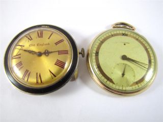   Of 2 Vintage OLD ENGLAND AVALON SWISS Watches Parts Repair 