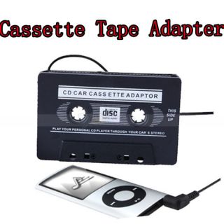 Car Audio Cassette Tape Adapter Transmitters for  iPod Nano CD MD 