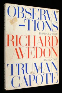 Richard Avedon OBSERVATIONS 1959 Truman Capote