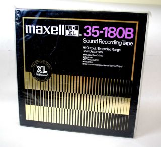 Reel to Reel Tapes Blank Maxell 35 180B 10 5 inch 3600ft New Old Stock 