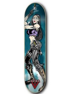 Avera Skateboards Decks Gun Girl Blue 8 25 x 30 New