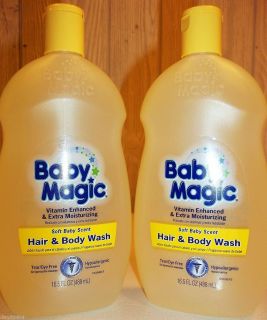 Baby Magic Hair Body Wash 2 Bottles 16 5fl oz 488ml 33oz Total 488ml 