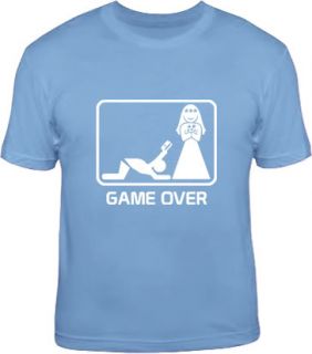 Game Over Funny Wedding Bachelor Party Stag T Shirt