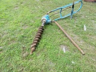 Post Hole Digger Auger w 3 Point Hitch 6 Diameter