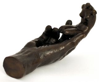 Auguste Rodin Hommage Bronze Sculpture The Hand of God