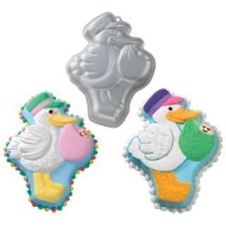Wilton Stork Express Cake Pan Themed Baby Shower Party Supplies