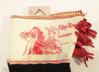   1950s Kids Gloves w Tag Ellego Baca Sheriff Unused Store Stock