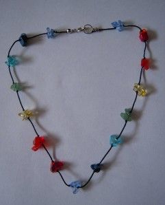 chakra auric necklace bracelet semi precious beads