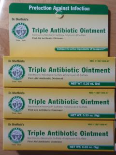 Tubes Triple Antibiotic Ointment 1st Aid Bacitracin