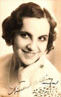 Ninon Vallin French Soprano Original Signature 1934