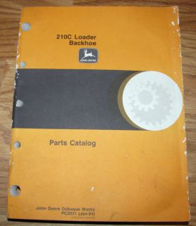 John Deere 210C Loader Backhoe Parts Catalog Manual JD
