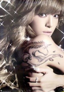 Ayumi Hamasaki Secret CD Japan Poster Unicorn Tattoo